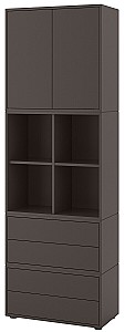 Шкаф IKEA Eket dark gray 70x35x212 cm