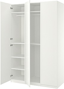 Dulap IKEA Pax/Forsand rafturi/bare 150x60x236 Alb