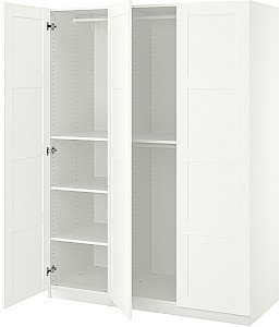 Dulap IKEA Pax/Bergsbo bare/rafturi 150x60x201 Alb