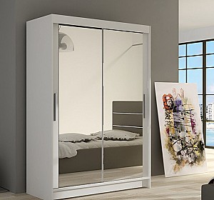 Dulap cupe Space Meble Miami VII 120x200x58 Alb Mat
