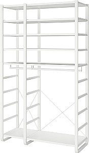 Стеллаж IKEA Elvarli 125x55x216 Белый