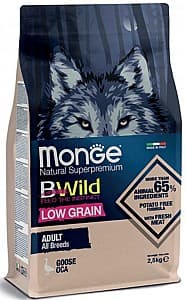 Hrana uscata pentru caini Monge BWILD LOW GRAIN ADULT Goose 2.5kg