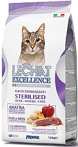 Сухой корм для кошек Monge LECHAT EXCELLENCE STERILIZED DUCK 1.5kg