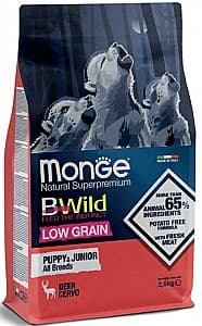 Hrana uscata pentru caini Monge BWILD LOW GRAIN PUPPY Deer 2.5kg