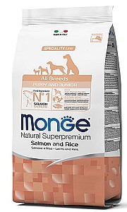 Сухой корм для собак Monge ALL BREED PUPPY Salmone/Rice 800g