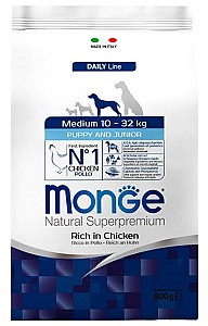 Hrana uscata pentru caini Monge DOG MEDIUM PUPPY 800gr