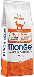 Сухой корм для кошек Monge STERILISED DUCK 10 kg