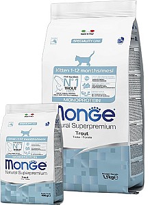 Сухой корм для кошек Monge KITTEN MONOPROTEIN TROUT 400gr