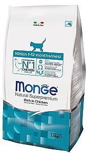 Сухой корм для кошек Monge KITTEN Chicken 1.5kg