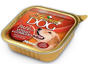 Hrana umeda pentru caini Special Dog Pate with veal and rabbit 300gr