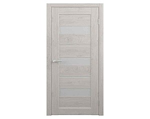 Межкомнатная дверь Albero Boston Matte Glass Snow 700 мм