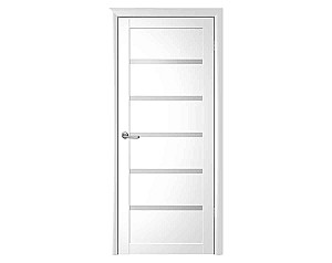 Межкомнатная дверь Albero Vena Matte Glass Vinil White 600 мм