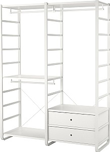 Стеллаж IKEA Elvarli 165x55x216 Белый