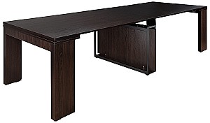 Ламинированный стол ArtFlame Console Black 2.6м