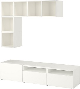 Living IKEA Besta/Eket 180x40x170 Alb