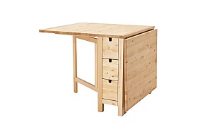 Деревянный стол IKEA Norden birch 26/89/152x80 см