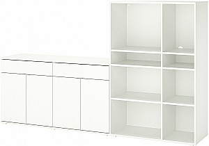 Стеллаж IKEA Vihals 235x37x140 Белый