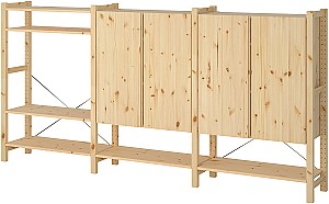 Стеллаж IKEA Ivar/Observator 259x30x124 Сосна