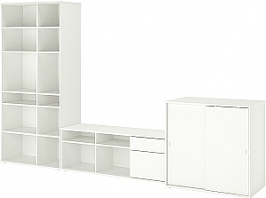 Тумба под телевизор IKEA Vihals 337x47x200 Белый