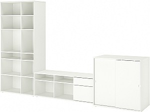 Tumba pentru televizor IKEA Vihals 337x47x200 Alb