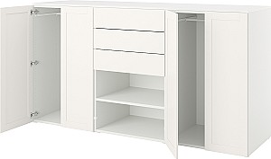 Comoda IKEA Platsa/Fonnes/Sannidal 240x57x123 Alb