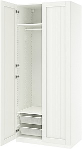 Dulap IKEA Pax/Gullaberg rafturi/bara/cosuri 100x60x236 Alb