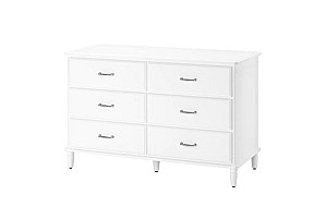 Комод IKEA Tyssedal 6 ящиков 127x81 Белый