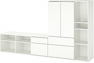 Tumba pentru televizor IKEA Vihals 251x37x140 Alb