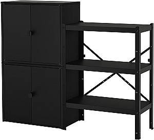 Etajera IKEA Bror 161x40x133 Negru