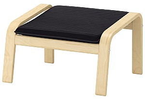 Bancheta IKEA Poang Furnir mesteacan/Knisa Negru