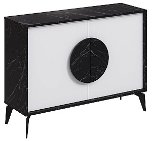 Masa consola DECO Gora 110 cm Bendir(Negru)/White(Alb)