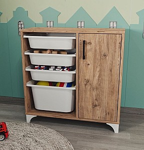 Comoda copii Fabulous 1D4S Pine/White