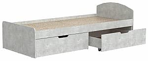 Детская кровать KompaniT 90+2 Ателье светлый (Серый)