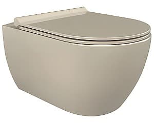 Vas WC suspendat CeraStyle Cappucino Matt No-Rim+Capac Turkuaz Seramik