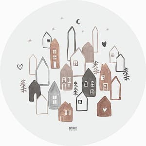 Covoras de joaca Gugu the Hero Scandi Town (rotund)