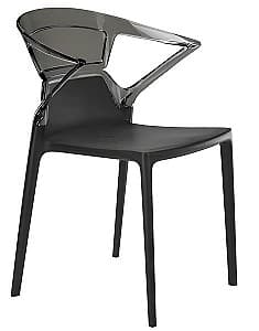 Пластиковый стул Papatya Ego-K Smoke/Black