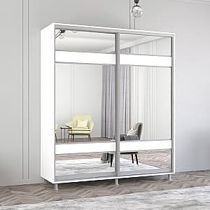 Шкаф купе Mobildor Lux Aron K3 2300 8681 Alb briliant