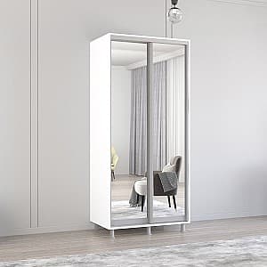 Шкаф купе Mobildor Lux Aron P 1000 8681 Alb briliant
