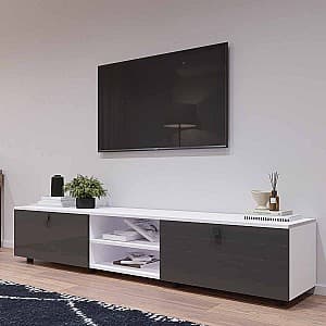 Тумба под телевизор Mobildor Lux ZEN 2.2м Белый/Антрацит