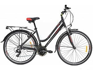 Bicicleta de oras Crosser CITY 700C 28/18 BLACK/RED