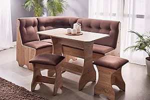 Кухонный уголок Ambianta Cleo 2 Eco c 2 стулья Bordolino