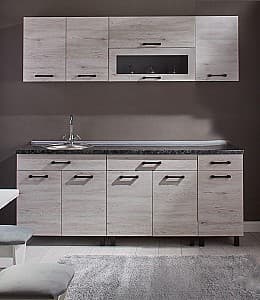 Кухонный гарнитур Ambianta Iris 2 м (alb samoa)