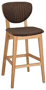 Барный стул Papatya Lion Bar Natural Beech/Brown
