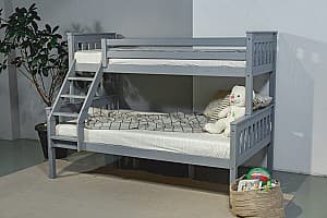 Pat copii MobiCasa Mowgli 80/120x200 Gri