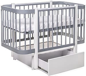 Кроватка детская Eucalyptus Karol Premium (DS-9041) Серый/Белый