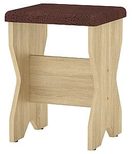 Табуретка KompaniT Т-1 Дуб сонома/Бронза