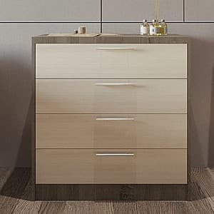 Комод PS K-80 (4 sertare) Truffle/Chamonix Deschis