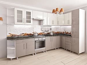 Кухонный гарнитур PS 3.4x1.7 m Cappuccino