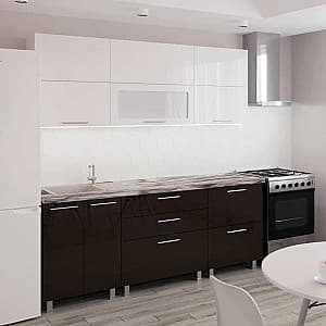 Set bucatarie PS Blum (High Gloss) 2.0 m White/Brown