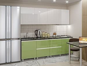Кухонный гарнитур PS Gola-2 2.4 m High Gloss Green